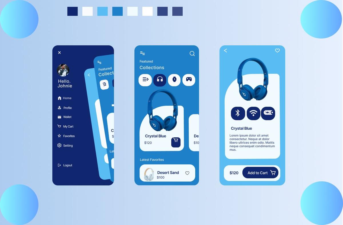 Music Item Shop App UI Design